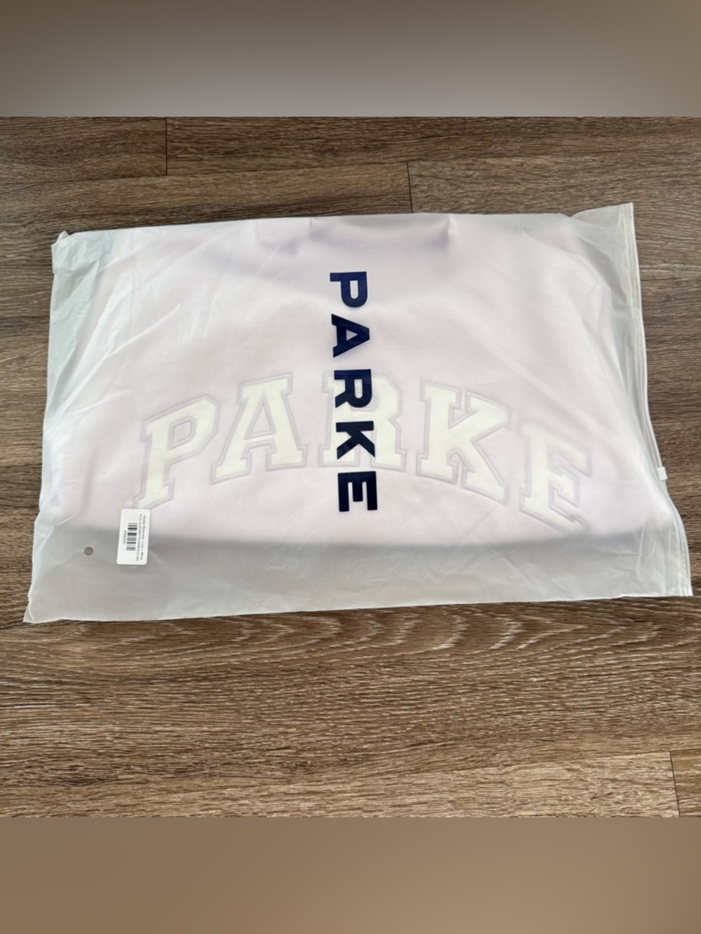 FINAL SALE PARKE SOLD OUT Varsity Mockneck Lilac + White - Picture 7 of 10